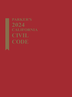 cover image of Parker's California Civil Code